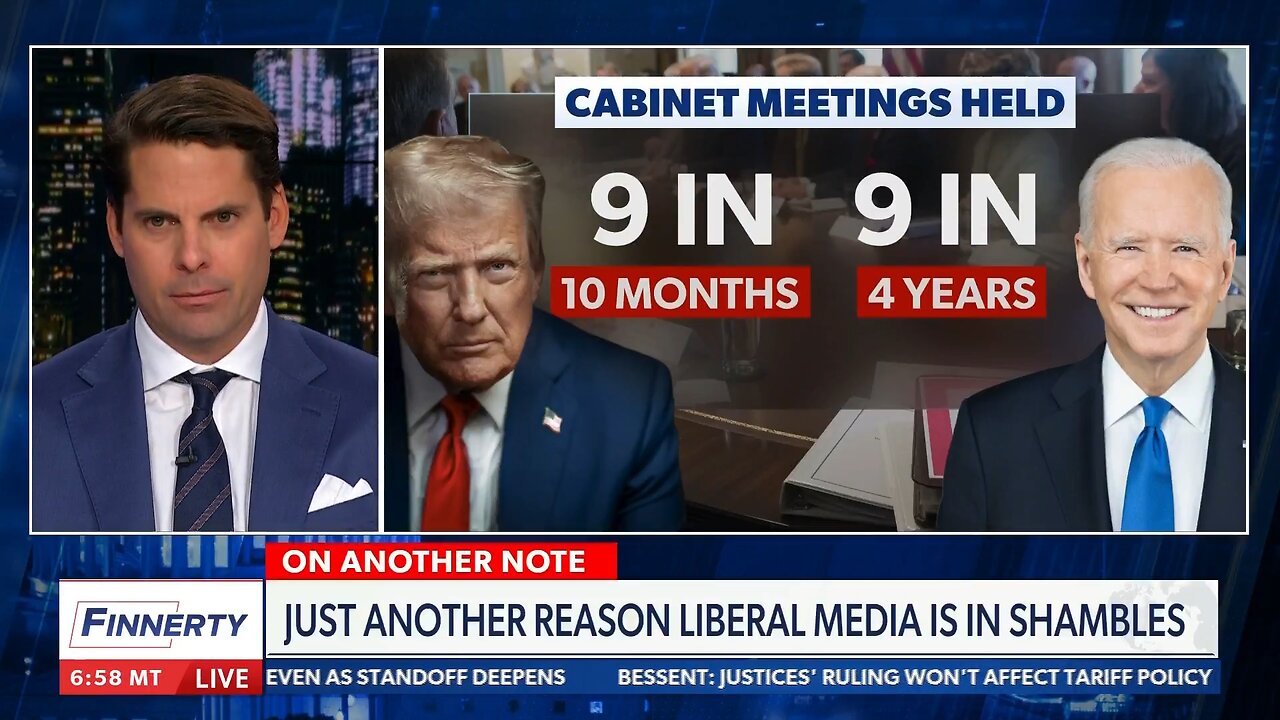 Rob Finnerty contrasts PDJT's cabinet meeting record vs Buydone