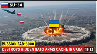 UAV WARFARE - Russian FAB-3000 Strike Destroys Hidden NATO Arms Cache in Ukraine