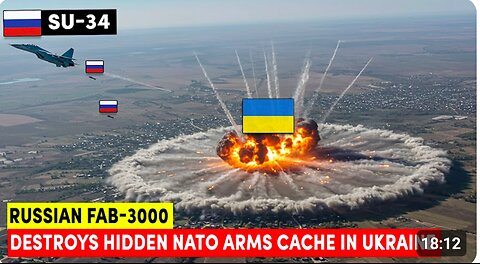 UAV WARFARE - Russian FAB-3000 Strike Destroys Hidden NATO Arms Cache in Ukraine