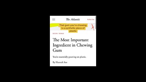 Chewing gum is destroying your body