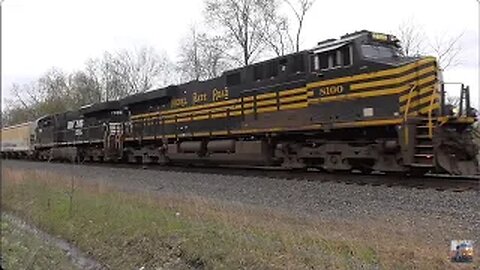 NKP 8100 Heritage Unit on Norfolk Southern 17N Train from Hudson, Ohio April 26, 2025 Part 5