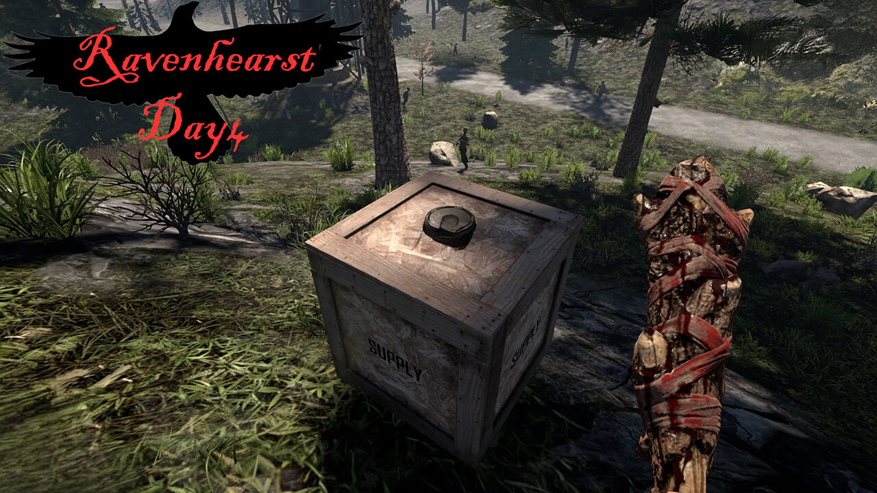 7 Days to Die - Ravenhearst Day 4: First Airdrop, Finding More Books