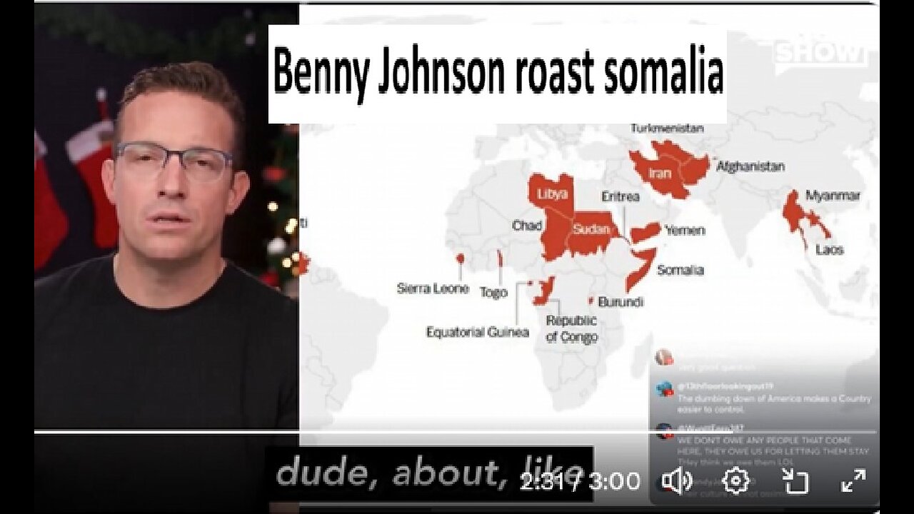 Benny Johnson on somalia statistics on goes viral