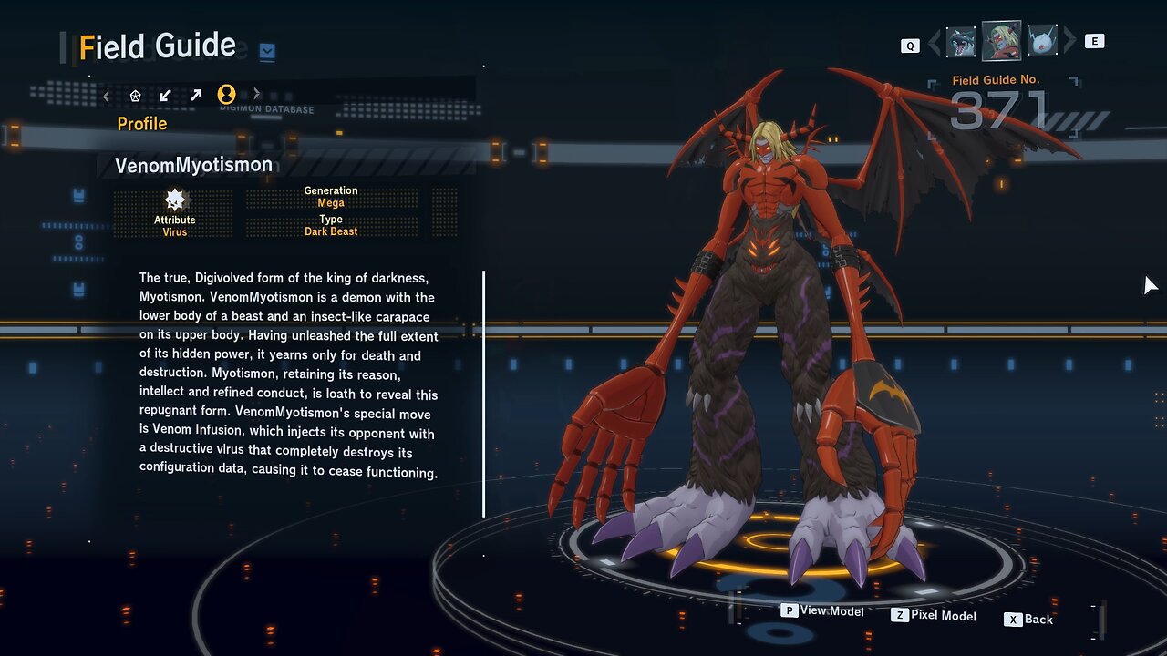 venommyotismon all digivolution/de-digivolution/profile Digimon Story Time Stranger