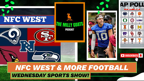 NFC West Tour, NFL News/Notes, College Football AP Poll, & Venm-Oklahoma