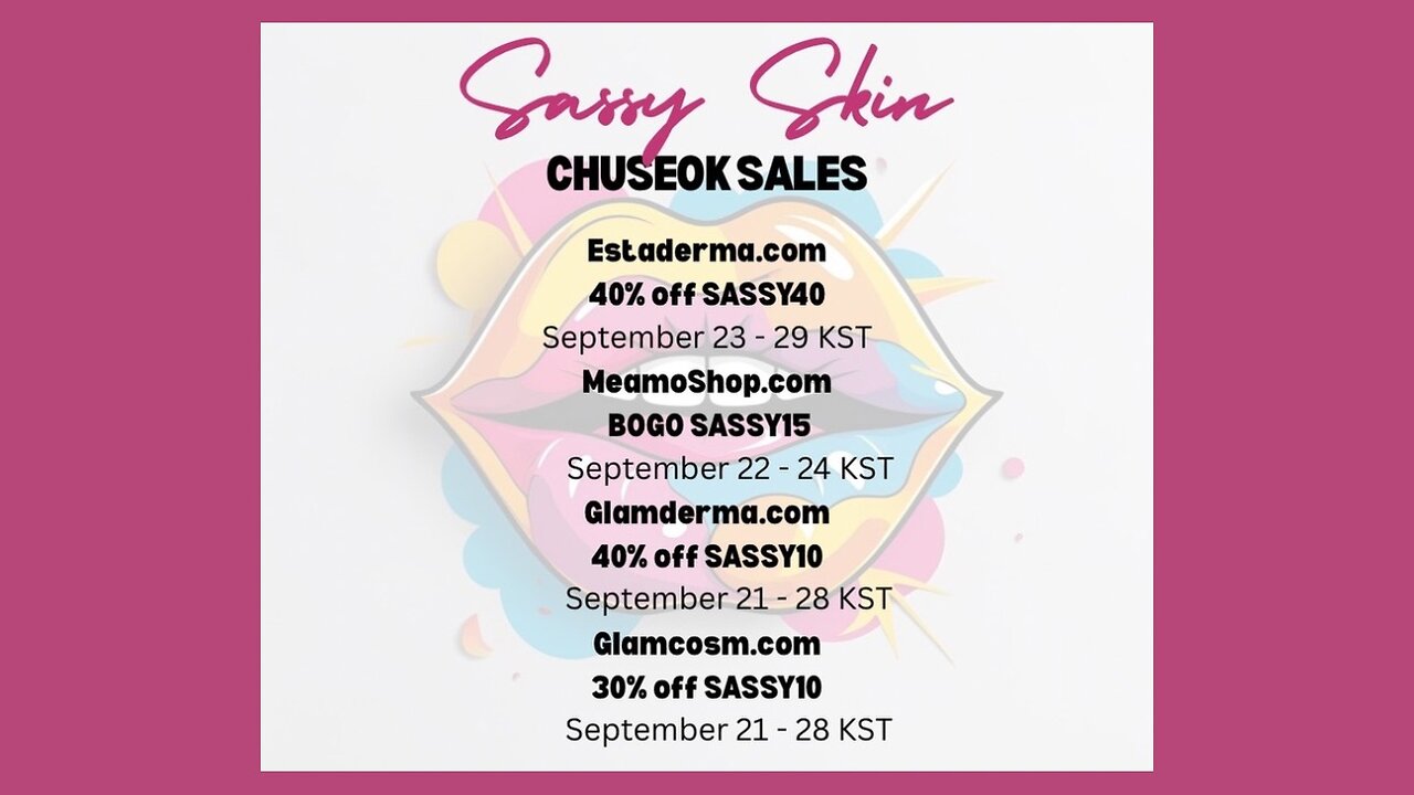 Sassy Chuseok Sales! 💥