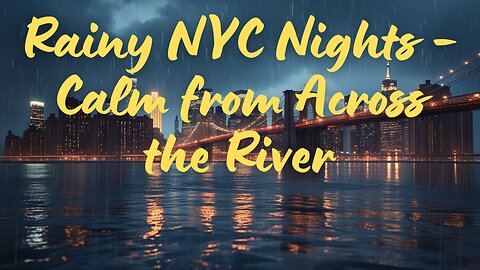 Rainy Night in New York City – 1 Hour of Calm Urban Ambience with Thunder & Distant City Sounds