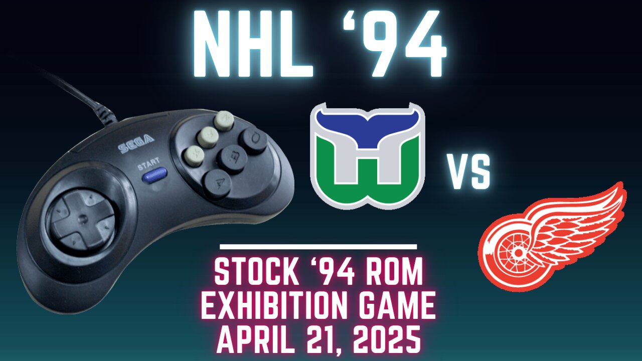 NHL '94: Whalers (Len the Lengend) at Red Wings (Ted_HitchCoCk) {Genesis} - Exhibition 118