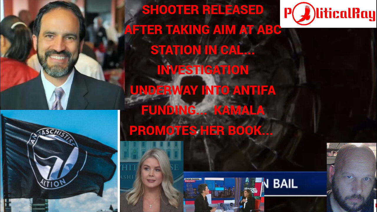ABC shooter released on bail! Kimmel back on air, and Kamala Promotes her book...