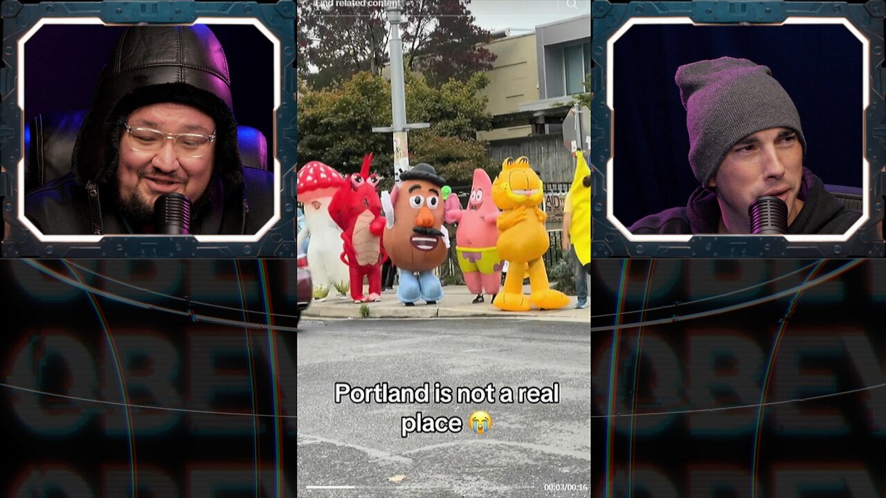⚠️Portland Protest is Alice in Wonderland - Frog man⚠️