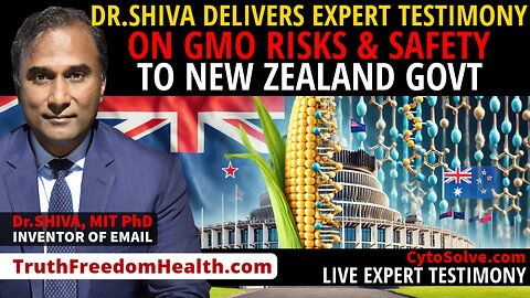 Dr.SHIVA™ LIVE: Dr.SHIVA delivers Expert Testimony on GMO Risks & Safety to the New Zealand Govt.