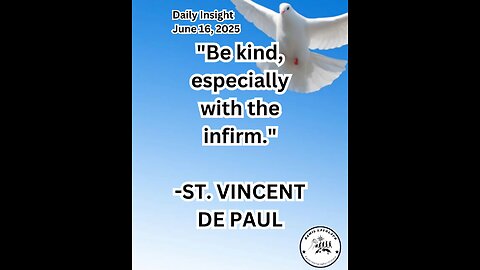 Daily Insight June 16, 2025 #faith #Saints #Insight
