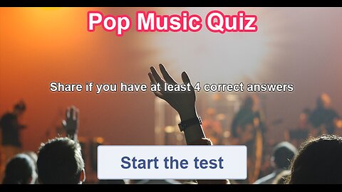 Mixed Pop music Quiz
