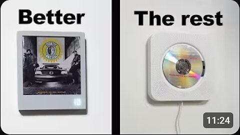 "Album Wall Art That PLAYS Itself! 🎶🖼️ KM5 CP1 Wall-Hanging CD Player Review 🔥"