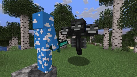 Beating the Bedrock Wither with NO ARMOR