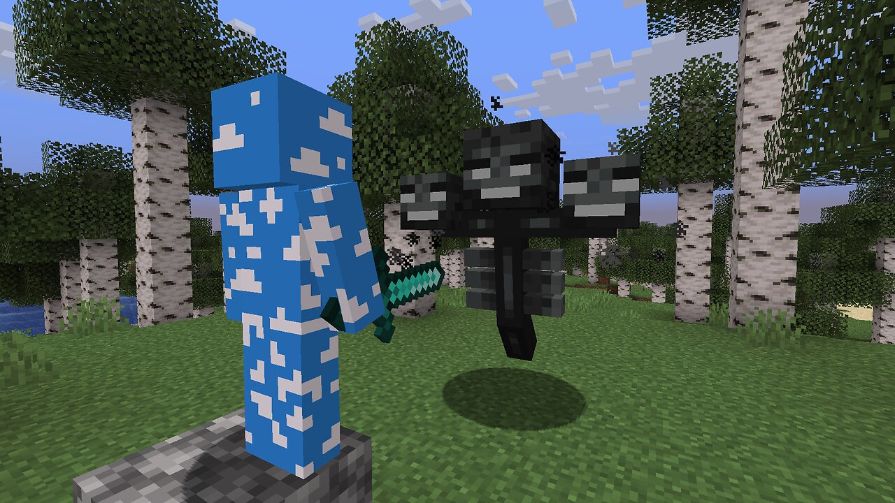 Beating the Bedrock Wither with NO ARMOR