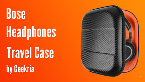 Bose Over-Ear Headphones Travel Case, Hard Shell Headset Carrying Case | Geekria
