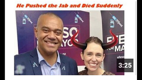 "Sudden Death of NZ Politician Advocating Vaccination"