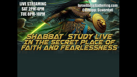 In The Secret Place of Faith and Fearlessness - Israelites Gathering Bible Study Live