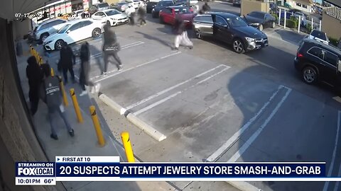 California jewelry store owner shoots at mob of thieves, scares them off
