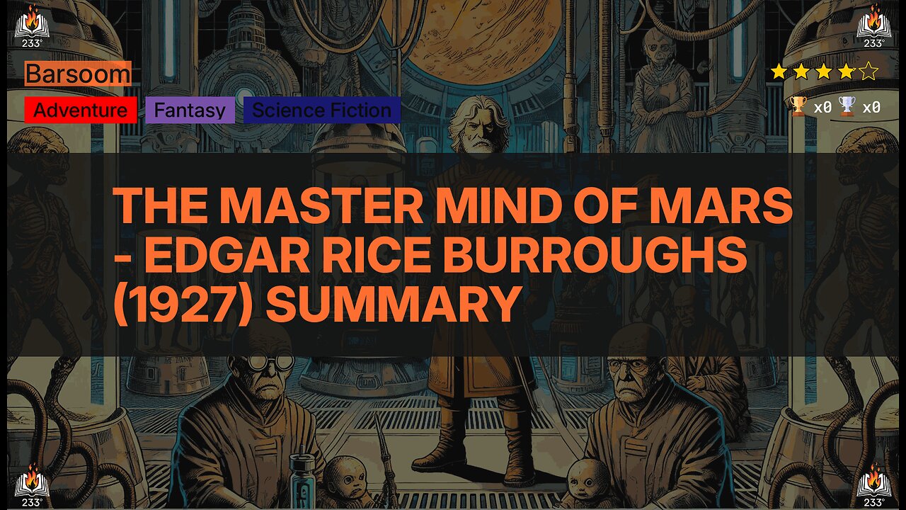 The Master Mind of Mars - Edgar Rice Burroughs (1927) Summary (Barsoom - 6)
