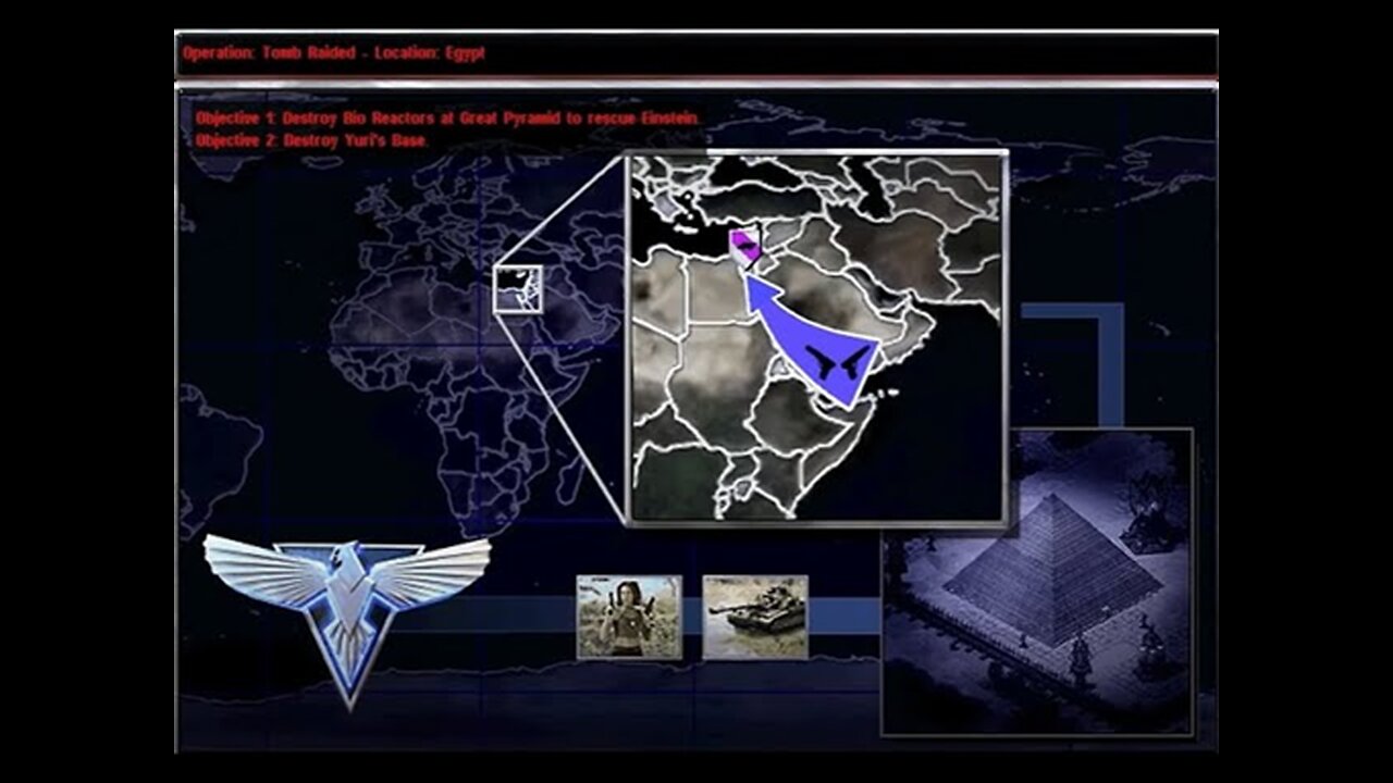 Red Alert 2 - Yuri's Revenge - Part 4: Tomb Raided - Allied's Mission - Mod