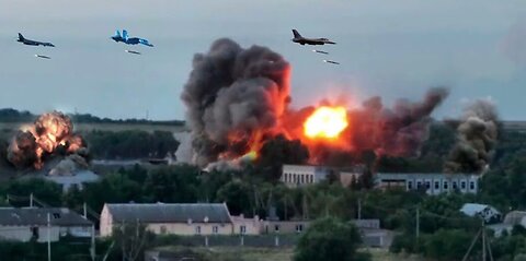 Ukraine's F-16, Su-27, MiG-29, Mirage 2000 jets begin destroying Russian targets as a team