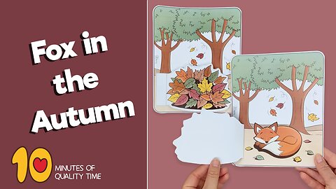 Sleeping Fox in the Autumn Forest Craft