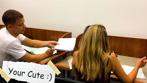 OLD SCHOOL FLIRTING (Picking Up Girls with Notes)