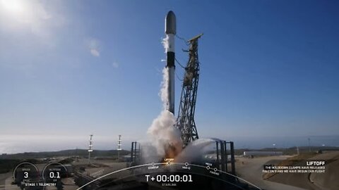 Blastoff! SpaceX launches Starlink satellites from California, nails landing at sea