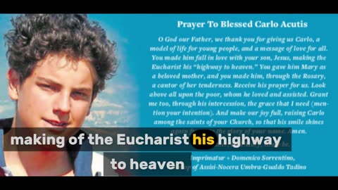 Prayer for the Canonization of Carlo Acutis