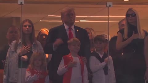 Crowd Goes WILD for Trump During National Anthem at the College Football Championship
