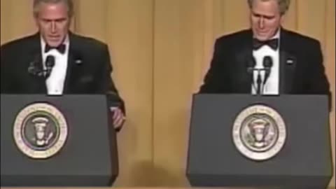 Steve Bridges as President George W. Bush at WHCA Dinner 2006 #election2024 #georgebush