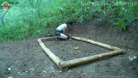 Beautiful Girl Builds a House in the Wild – The Stunning Result Will Leave You Speechless