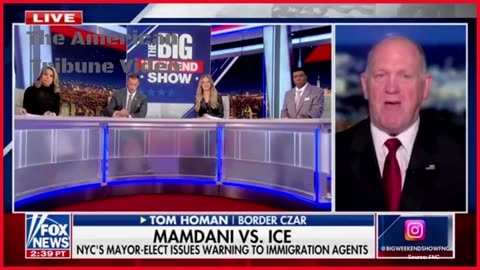 Tom Homan Goes SCORCHED EARTH On Woke Dem Sanctuary City Mayors