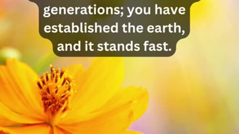 Journey of faith and spiritual growth Psalms 119:89-90 Daily Bible Verse