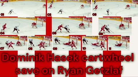 Prototype 217: Dominik Hasek cartwheel save on Ryan Getzlaf