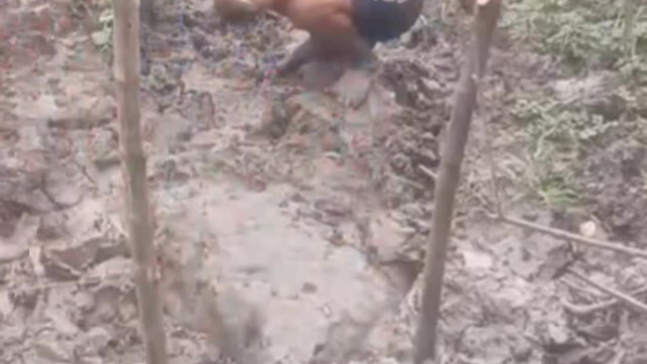 Playing in the mud
