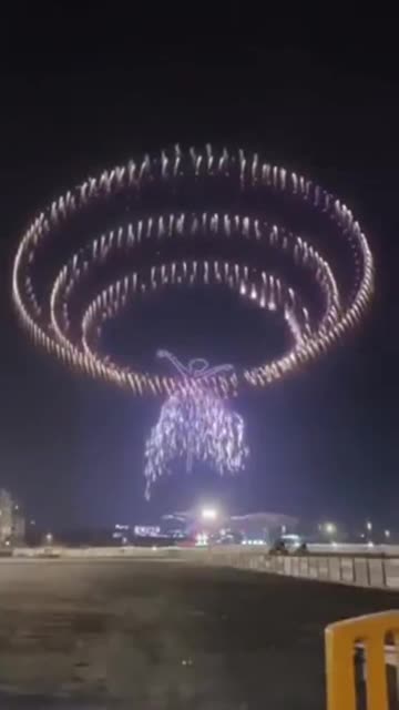 Drone Show Experiences a Failure