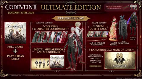 CODE VEIN II - Overview Trailer