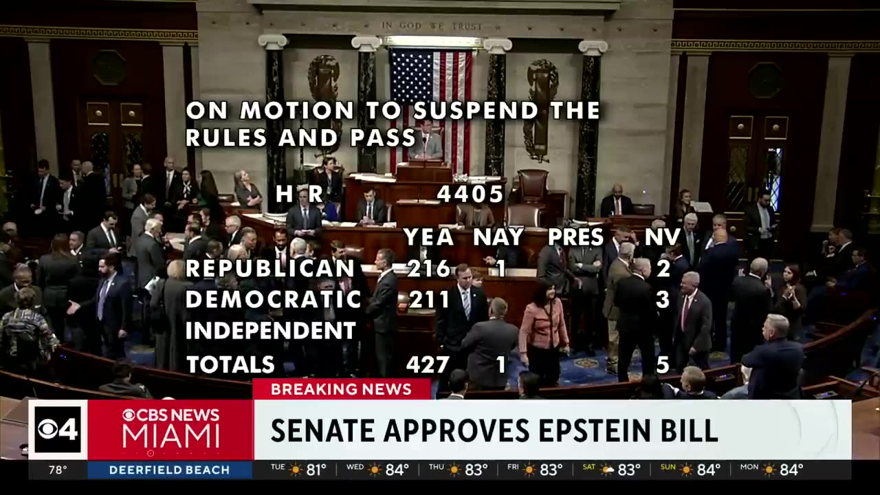 Senate passes bill to release Epstein files
