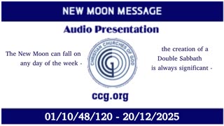New Moon Message (Audio) for 01/10/48/120 - 20/12/2025