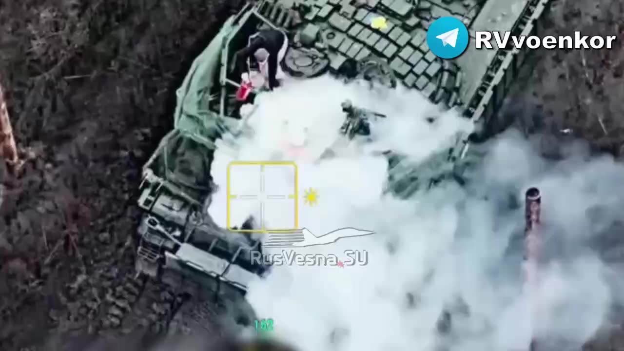 Two Ukrainian Tanks Tried to Counterattack Dvurechenskoye