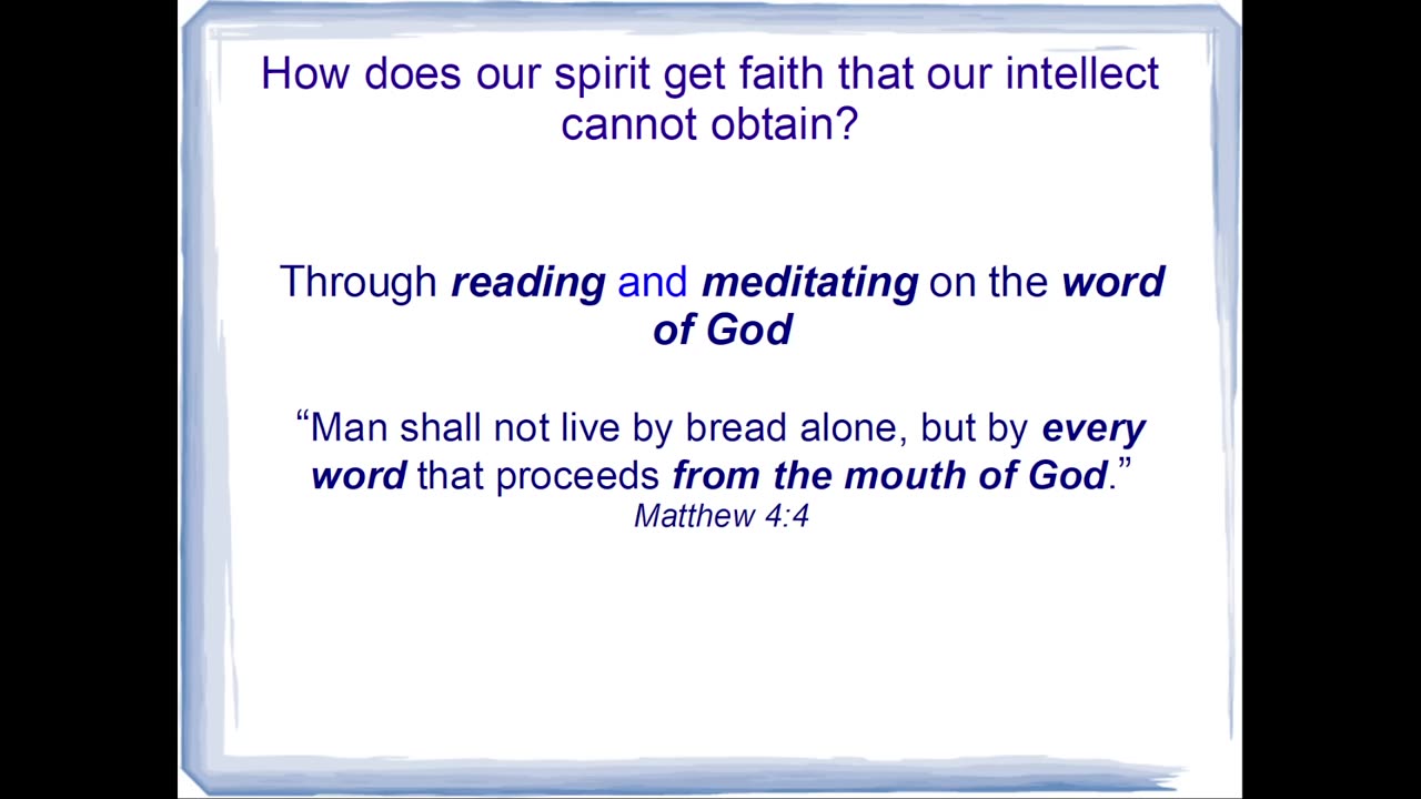 The most important is to hear what God is saying