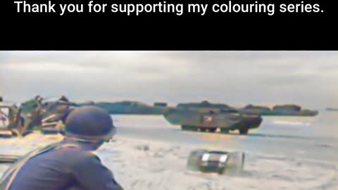 US Soldier Rides German RC Mine Prototype #ColourisedHistory