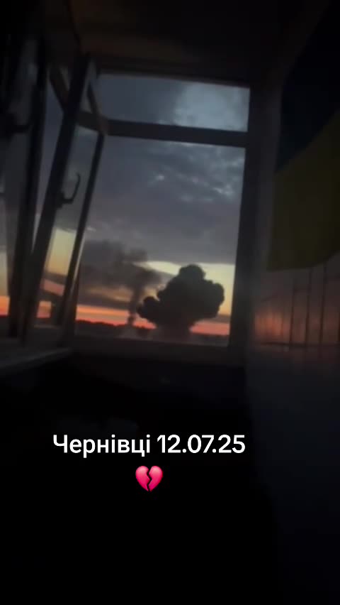 Moment Russian Missile Smashes into Ukrainian City of Chernivtsi