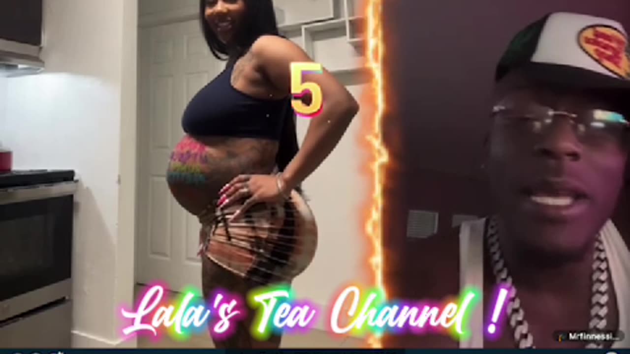 - STORM ; DANCING W| ALL HER GIFTERS NAMES PAINTED ON HER BELLY !