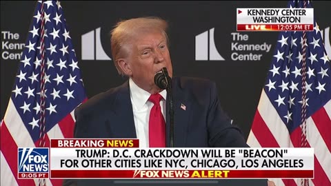 Trump explains how the federalization can go on beyond the statutory 30 day limit in DC…