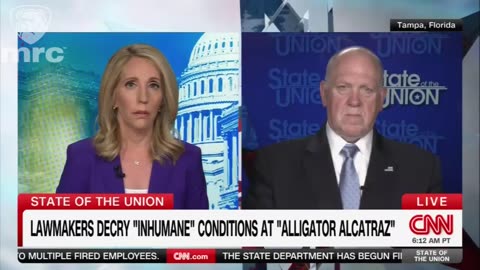 CNN’s Dana Bash Tries to Corner Tom Homan on “Alligator Alcatraz” — Instantly Regrets It