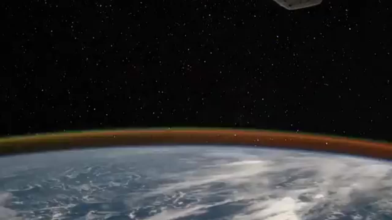 A night flight over the moonlit Earth in the International Space Station.